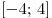 [ - 4;\,4]