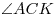 \angle ACK