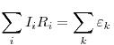 \sum\limits_i {I_i R_i  =
\sum\limits_k {\varepsilon _k } } 