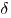 \delta 