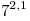 7^{2,1}