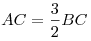 AC = \frac{3}{2}BC