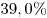 39,0\%