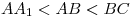 AA_1  < AB <
BC